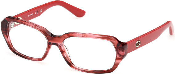 Guess GU50380 glasses in Red/Horn