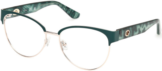 Guess GU50382 glasses in Matte Dark Green