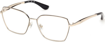 Guess GU50384 glasses in Shiny Gold/Black
