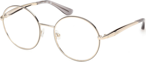 Guess GU50385 glasses in Shiny Gold/Grey