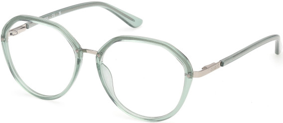 Guess GU50387 glasses in Shiny Light Green