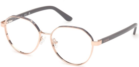 Guess GU50124-53 glasses in Shiny Rose Gold