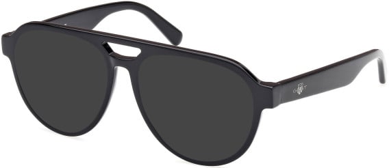 Gant GA50002 sunglasses in Shiny Black