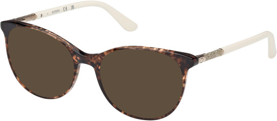 Guess GU2657-N sunglasses in Light Brown/Havana