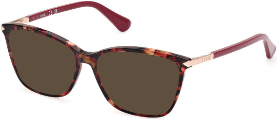 Guess GU2880-52 sunglasses in Red Havana