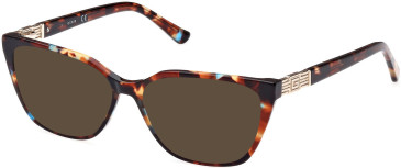 Guess GU2941-53 sunglasses in Coloured Havana