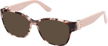 Guess GU50120-52 sunglasses in Coloured Havana