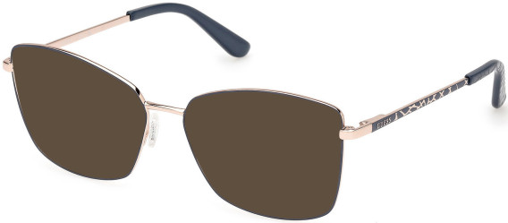 Guess GU50170-52 sunglasses in Matte Blue