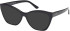 Guess GU50177-54 sunglasses in Shiny Black