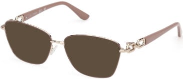 Guess GU50179-55 sunglasses in Matte Beige