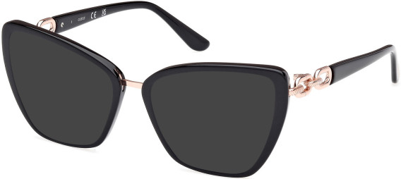 Guess GU50180 sunglasses in Shiny Black
