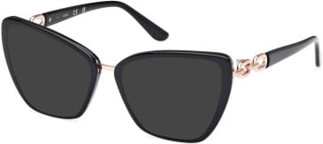 Guess GU50180 sunglasses in Shiny Black