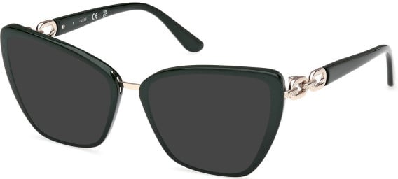 Guess GU50180 sunglasses in Shiny Dark Green