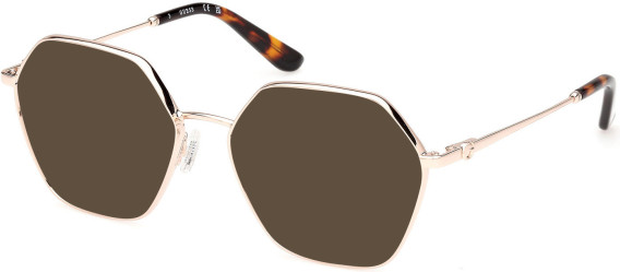 Guess GU50184 sunglasses in Shiny Pale Gold