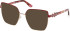 Guess GU50229 sunglasses in Matte Dark Red