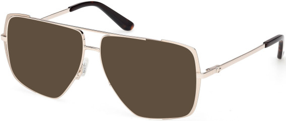 Guess GU50248 sunglasses in Matte Pale Gold