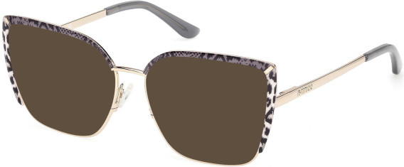 Guess GU50249 sunglasses in Shiny Pale Gold