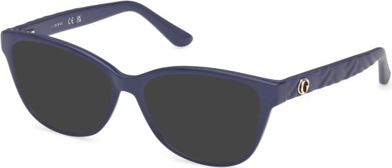 Guess GU50307-55 sunglasses in Shiny Blue