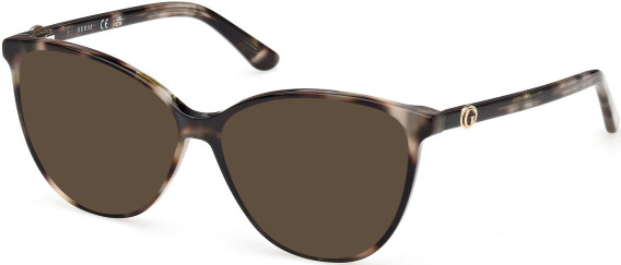 Guess GU50311-55 sunglasses in Dark Green/Havana