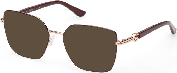 Guess GU50313-53 sunglasses in Shiny Bordeaux