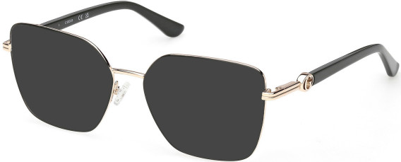 Guess GU50313-53 sunglasses in Shiny Dark Green