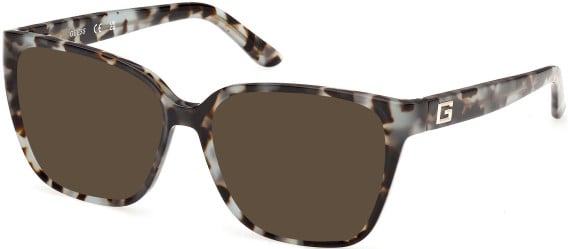 Guess GU50354-53 sunglasses in Light Blue/Havana