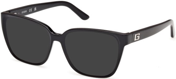 Guess GU50354-55 sunglasses in Shiny Black