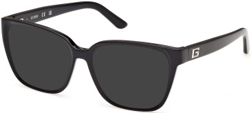 Guess GU50354-55 sunglasses in Shiny Black