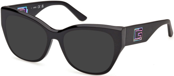 Guess GU50356 sunglasses in Shiny Black/Black