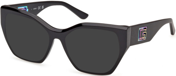 Guess GU50357 sunglasses in Shiny Black/Black