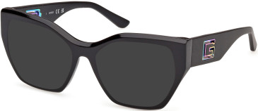 Guess GU50357 sunglasses in Shiny Black/Black