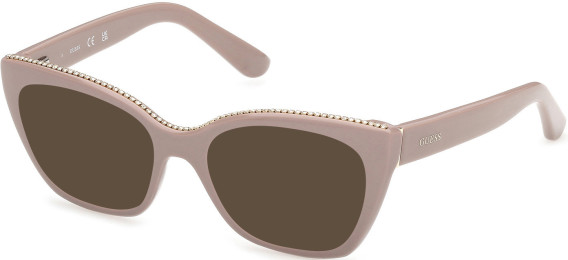 Guess GU50361-52 sunglasses in Shiny Beige