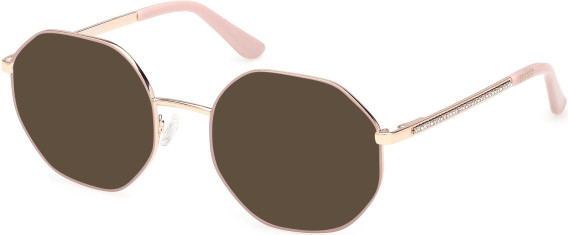 Guess GU50363 sunglasses in Matte Light Pink