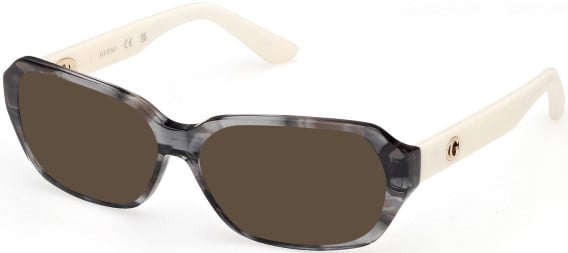 Guess GU50380 sunglasses in Grey/Horn