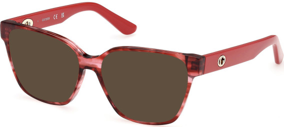 Guess GU50381 sunglasses in Red/Horn