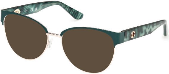 Guess GU50382 sunglasses in Matte Dark Green