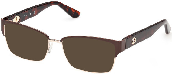 Guess GU50383 sunglasses in Matte Dark Brown