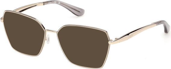 Guess GU50384 sunglasses in Shiny Gold/Grey