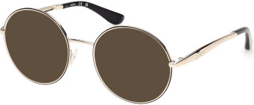 Guess GU50385 sunglasses in Shiny Gold/Black