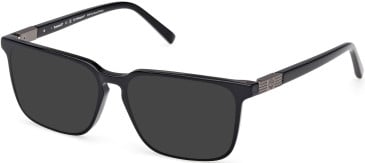 Timberland TB50072-H-54 sunglasses in Shiny Black