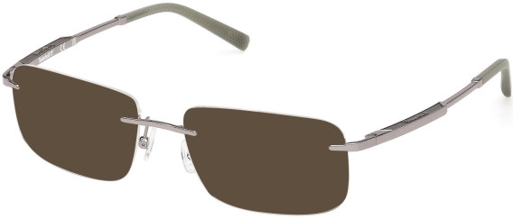 Timberland TB50075 sunglasses in Shiny Light Ruthenium