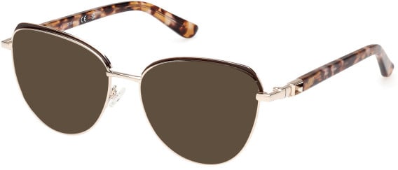 Guess GU2982 glasses in Shiny Dark Brown