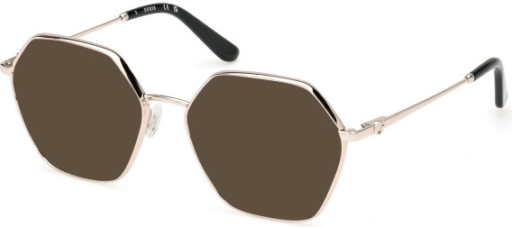 Guess GU50184 glasses in Shiny Pale Gold