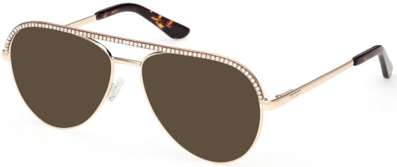 Guess GU50321 glasses in Shiny Deep Gold
