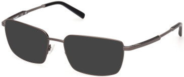 Timberland TB50005-57 glasses in Shiny Satin Gunmetal
