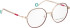 Bellinger INCOLOR-1 glasses in Rose Gold/Red