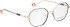 Bellinger INCOLOR-3 glasses in Rose Gold/Blue