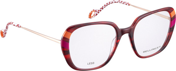 Bellinger LESS-2589 glasses in Red/Red