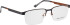 Bellinger SONIC-6 glasses in Dark Grey/Orange