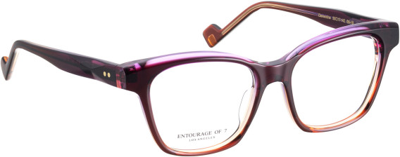 Entourage Of 7 CLEMENTINE glasses in Purple/Brown